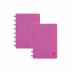 Kit 2 Cadernos A5 Bubble Neon Rosa