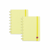 Kit 2 Cadernos A5 Yummy Colors Amarelo Baunilha